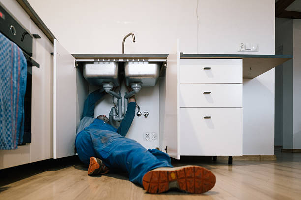 Professional Drain Cleaning technician working in Center Harbor, NH
